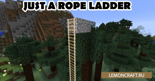 Мод на веревочные лестницы Just A Rope Ladder [1.12.2]