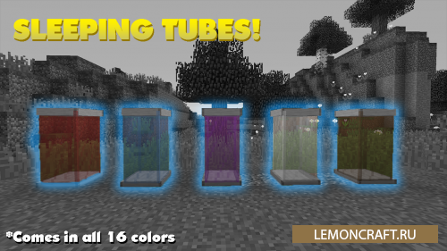 Мод на временную капсулу Sleeping Tubes [1.12.2]