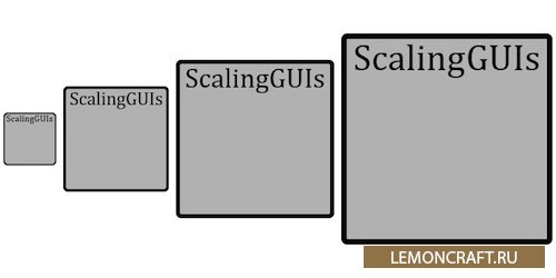 Мод на настройку графики ScalingGUIs [1.12.2]