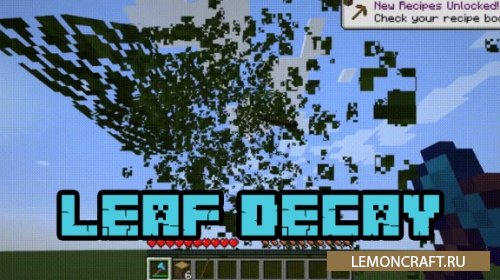 Мод на быстро исчезающую листву Leaf Decay [1.14]